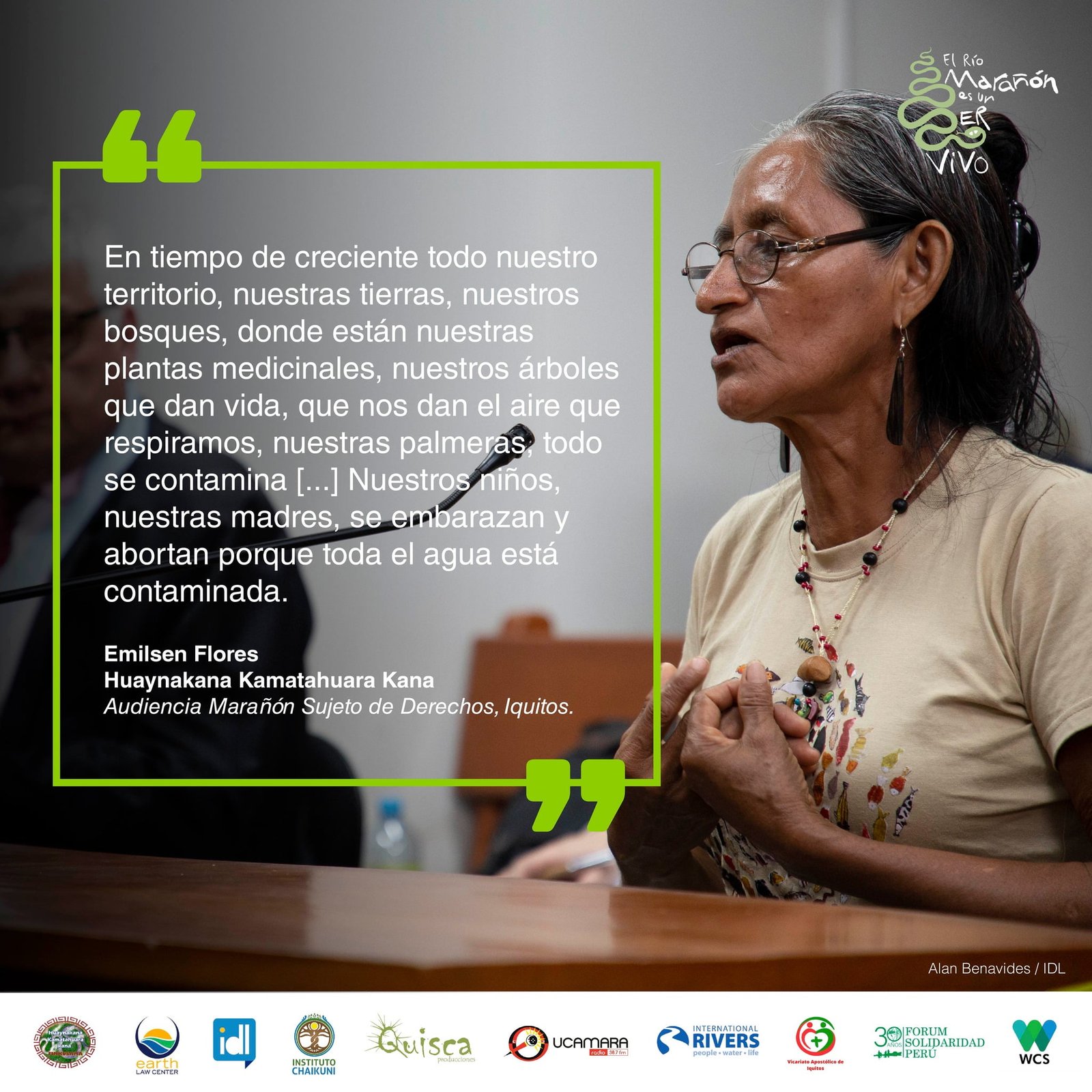 Emilsen Flores | Audiencia Marañón, sujeto de derechos, Iquitos